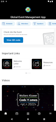 Wolters Kluwer Events Screen 3