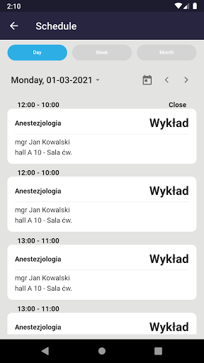 mStudent Screen 3