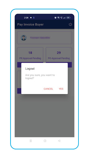 Android application PayInvoice screenshort