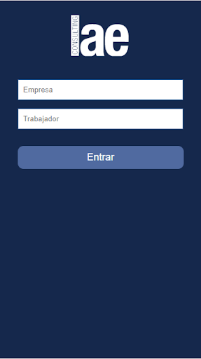 Android application Registro Horario Lae Consultin screenshort