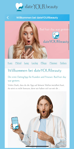 dateYOURbeauty Screen 2