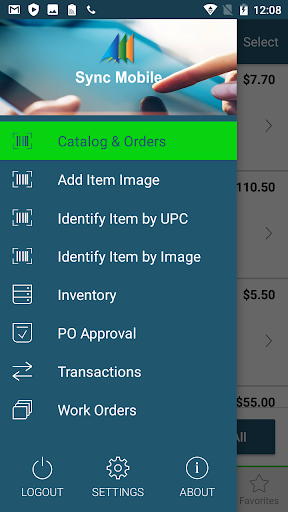 Android application SYNC Mobile screenshort