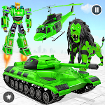 Cover Image of डाउनलोड फ्लाइंग टैंक रोबोट लायन गेम 10.5.8 APK
