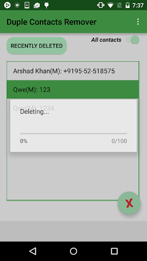 Duple Contacts Remover