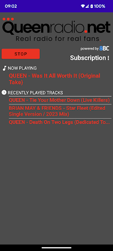 Android application Queenradio.net screenshort