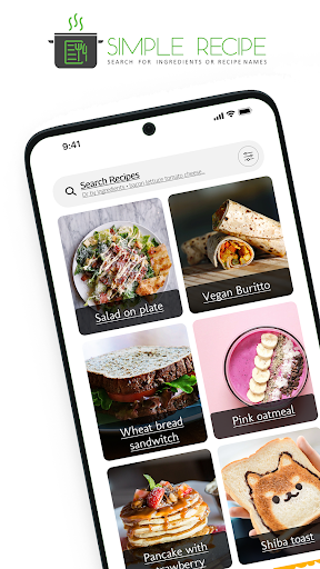 Android application Simple Recipe screenshort