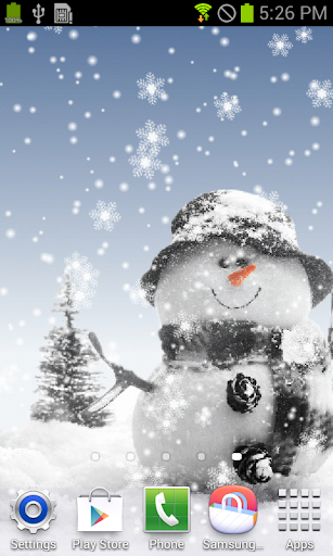 Snowman Live Wallpaper Screen 2