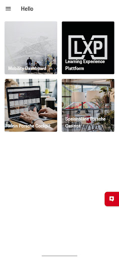Porsche Mitarbeiter App Screen 2