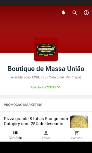 Android application Boutique de Massa União screenshort