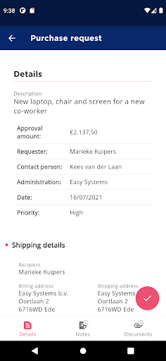 Easy Approve Screen 2