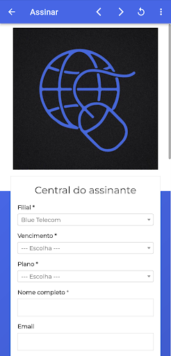 Blue Telecom Screen 2