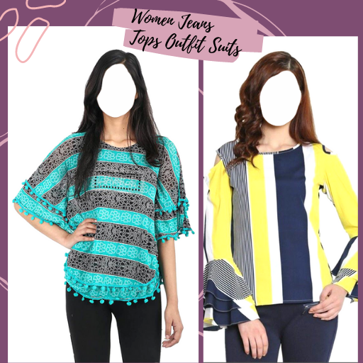 Women Jeans Tops Outfit Suits logo