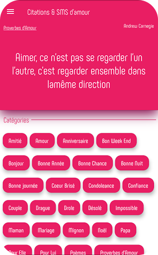 Citations Sms D Amour Apps On Google Play
