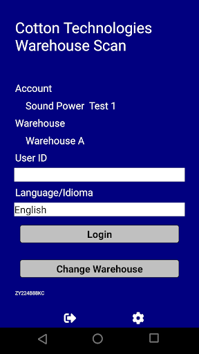 Android application Cotton Technologies Warehouse screenshort