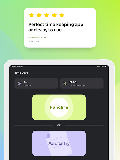 Time Clock: Easy Hours Tracker screenshot