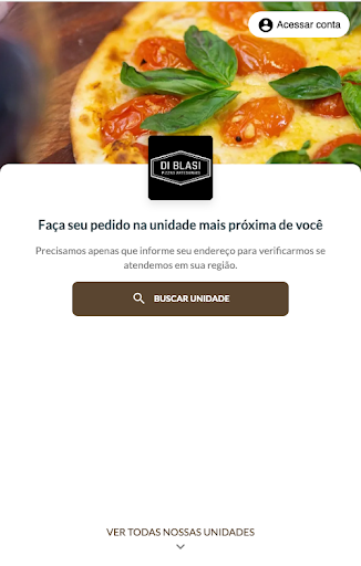 Android application Di Blasi Pizzas screenshort