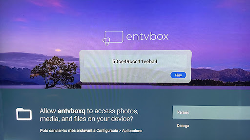 Android application entvbox player screenshort