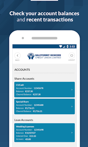 Android application Progress Credit Union Test screenshort