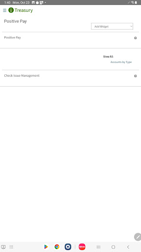 Screenshot of Regions iTreasury Mobile