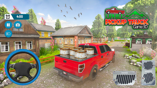 Uphill Pickup Truck Game 3D Screen 2