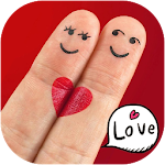 Cover Image of डाउनलोड Red Lover Finger Romantic Heart Theme 1.1.3 APK