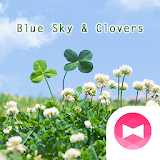 Cute Wallpaper Blue Sky & Clovers Theme icon