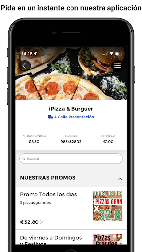 Android application iPizza & Burger screenshort