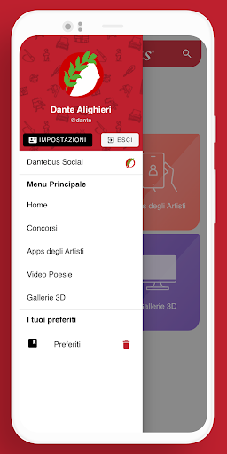 Concorsi e Artisti Dantebus Screen 2
