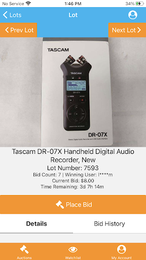 Rio Grande Auctions Screen 3