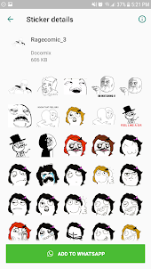 WAStickerApps meme & Rage Faces & Comics stickers