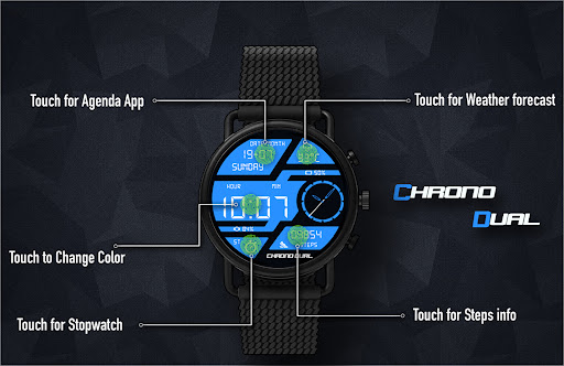 Chrono Dual Watch Face Screen 2