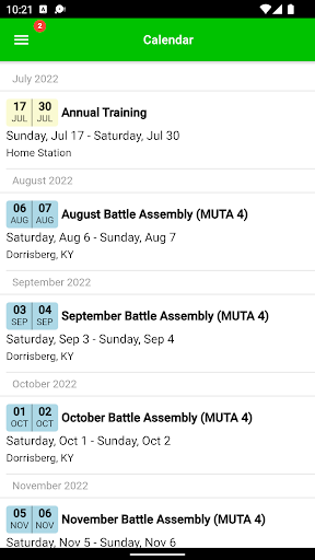 Unit Tracker Screen 2