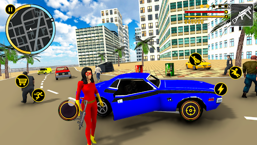 Screenshot 4 Spider Girl Moto Bike - Pizza  android