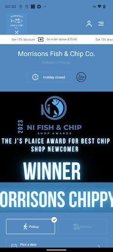 Android application Morrisons Fish & Chips Co screenshort