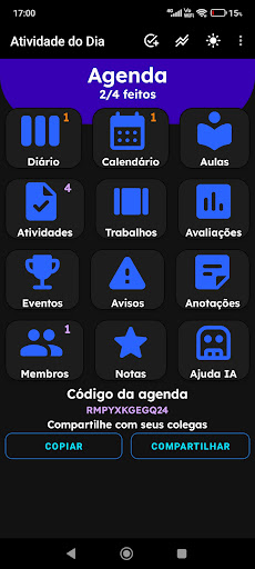 Android application Atividade do Dia: Agenda screenshort