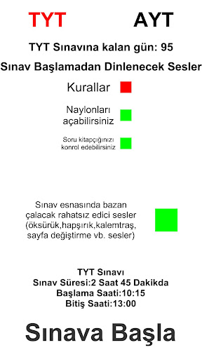 HSYM TYT-AYT SAAT Screen 2