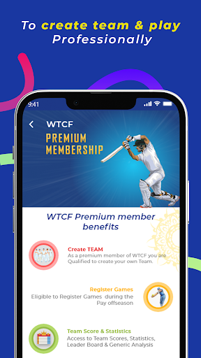 WTCF - Tennis Cricket app Screen 2