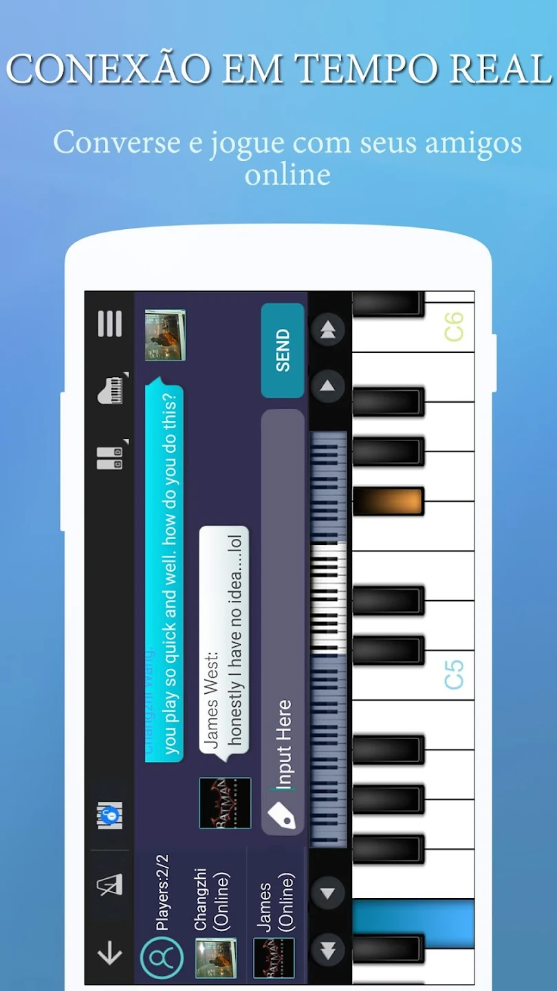 Gravação de músicas no Perfect Piano