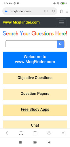 MCQ Finder