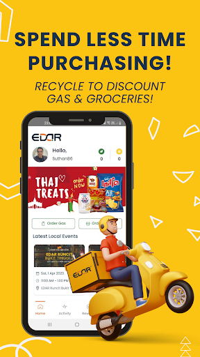 Android application EDAR - Gas & Grocery Delivery screenshort