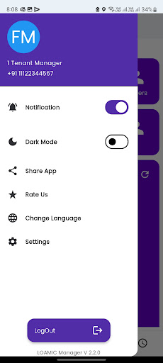 Android application My Field Team - Manager screenshort