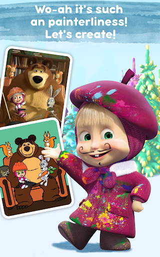Masha and the Bear: Free Coloring Pages for Kids 1.7.6 screenshots 11