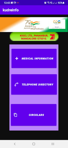 Android application kudreinfo screenshort