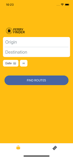 Android application Ferry Finder screenshort