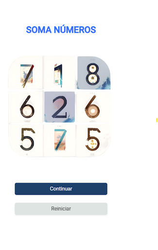 Android application Soma Numeros screenshort