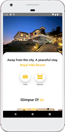 Android application Royal Villa Resort screenshort