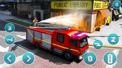 Emergency Police Fire Truck 3d Screen 3