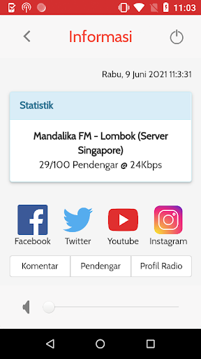 Mandalika FM - Radio Lombok Screen 3