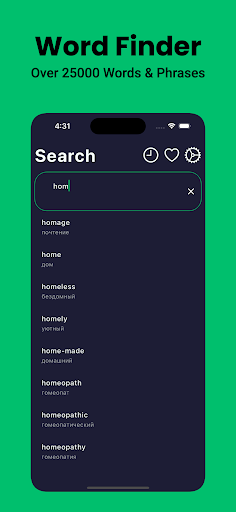 Russian Dictionary English Screen 3