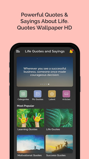 Android application Deep Life Quotes and Sayings screenshort